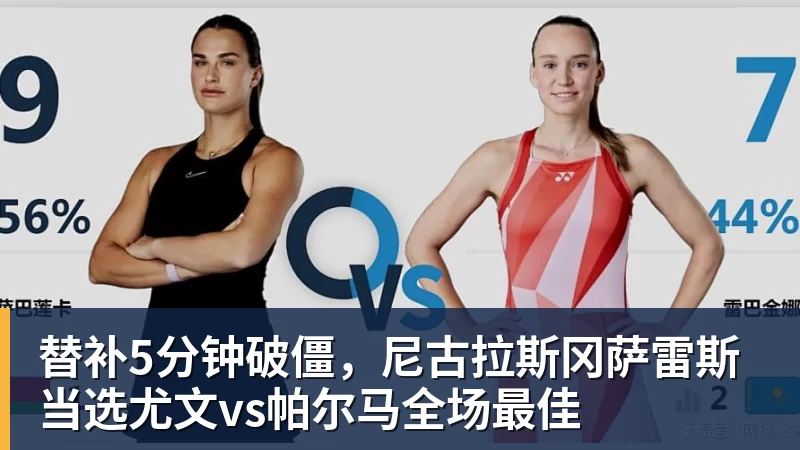 替补5分钟破僵，尼古拉斯冈萨雷斯当选尤文vs帕尔马全场最佳