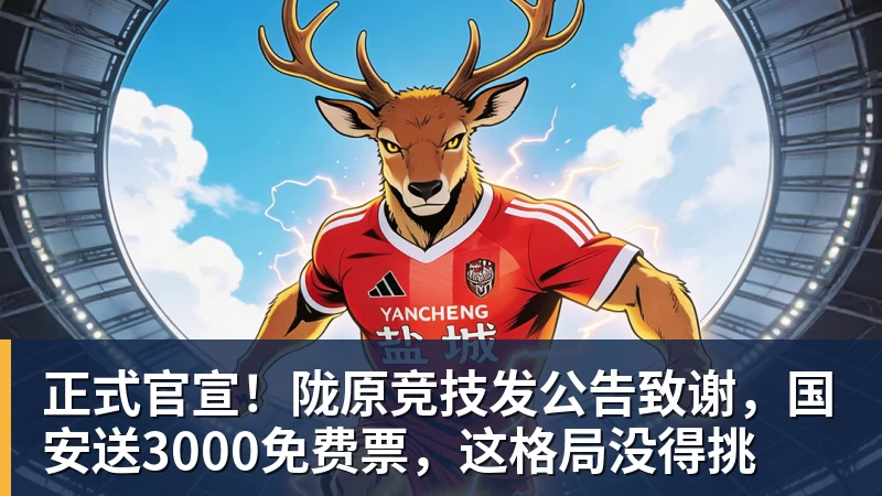 正式官宣！陇原竞技发公告致谢，国安送3000免费票，这格局没得挑
